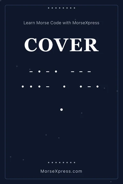 Cover Morse Code Share Card - Learn with MorseXpress
