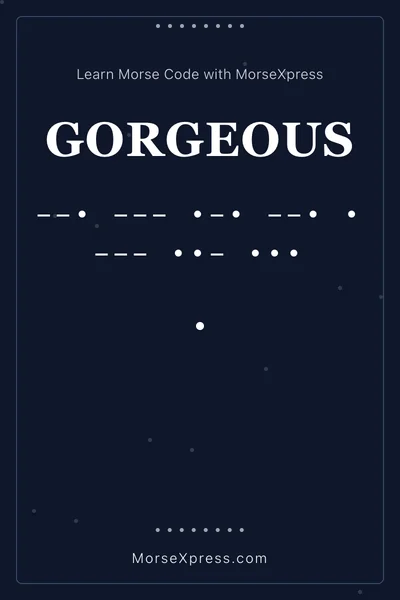 Gorgeous Morse Code Share Card - Learn with MorseXpress