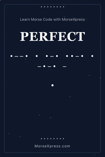 Perfect Morse Code Share Card - Learn with MorseXpress