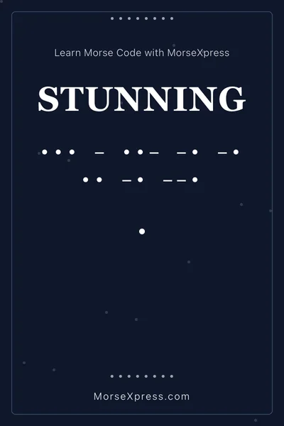 Stunning Morse Code Share Card - Learn with MorseXpress