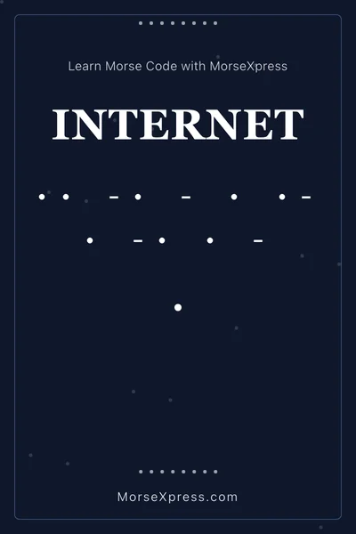 Internet Morse Code Share Card - Learn with MorseXpress